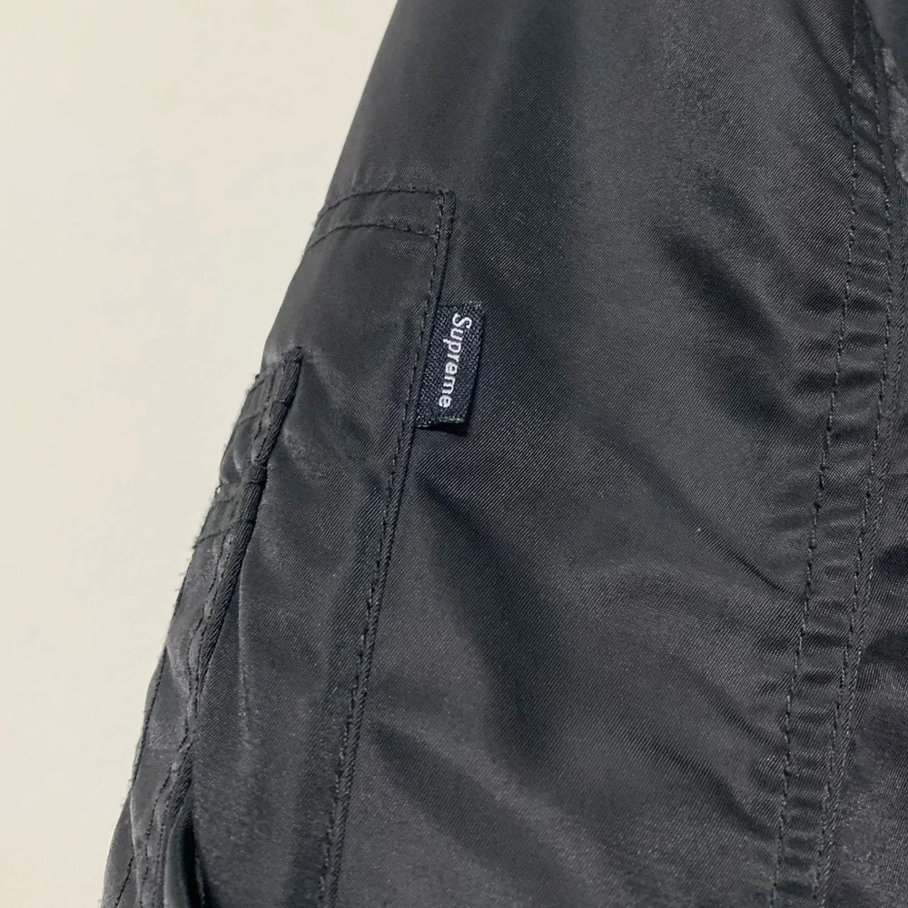 🔥 Supreme Bomber Jacket Reversible Checkered Black Medium - Picture 5 of 6